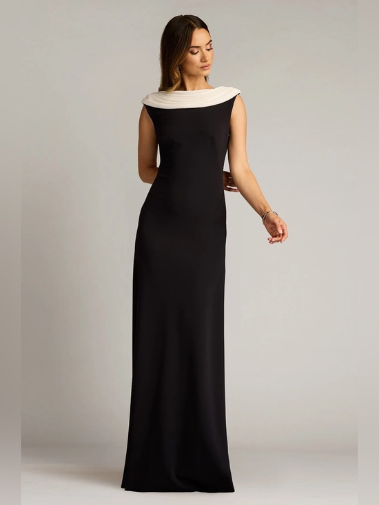Tadashi Shoji Dresses & Skirts - TADASHI SHOJI Plaza Drape Back Gown L